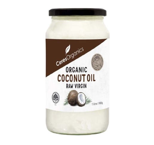 A jar of CeresOrganics coconut oil
