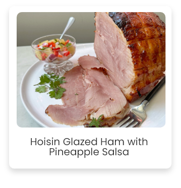 Hoisin Glazed Ham with Pineapple Salsa
